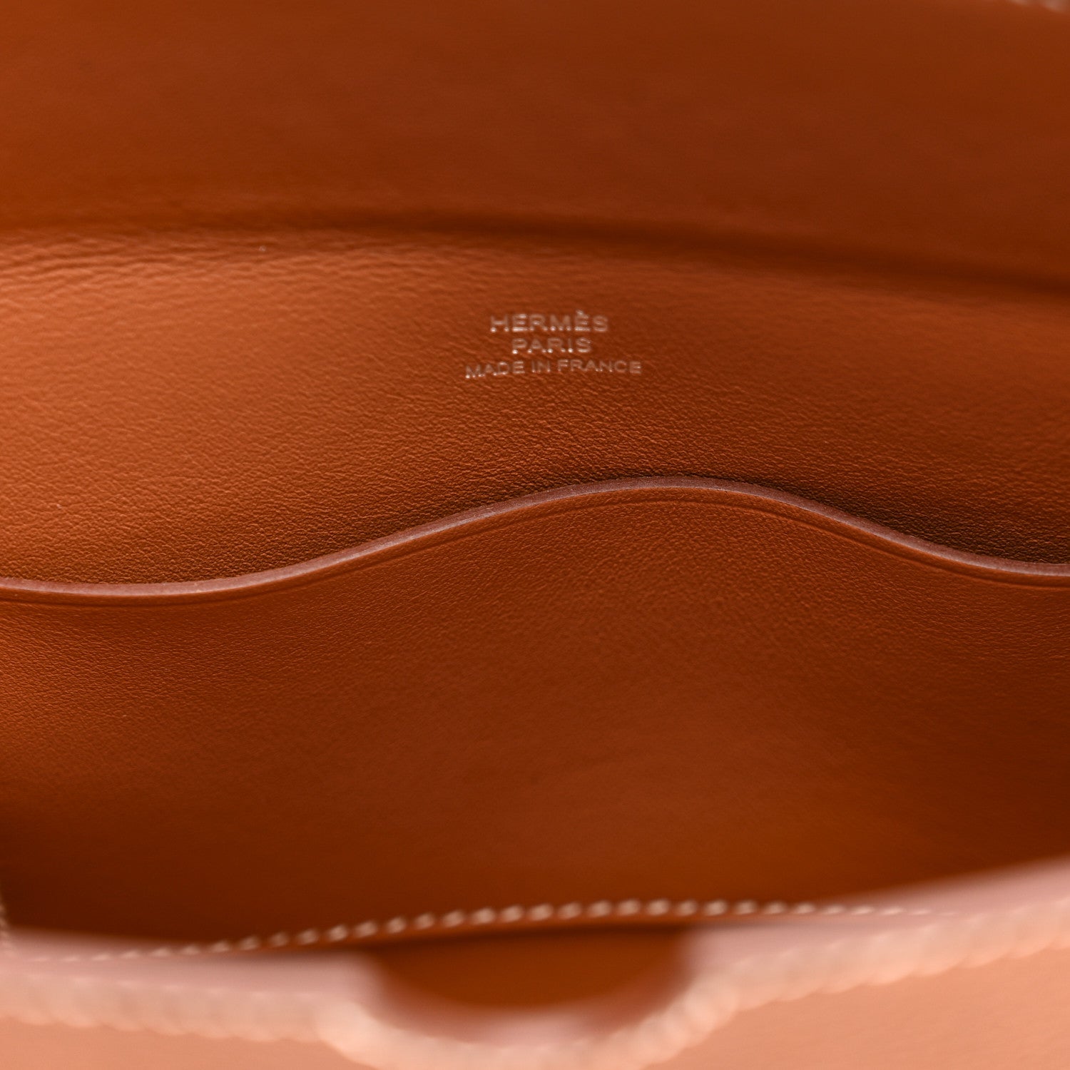 Hermes Barenia Faubourg Videpoches Fauve Gold 12 of 13