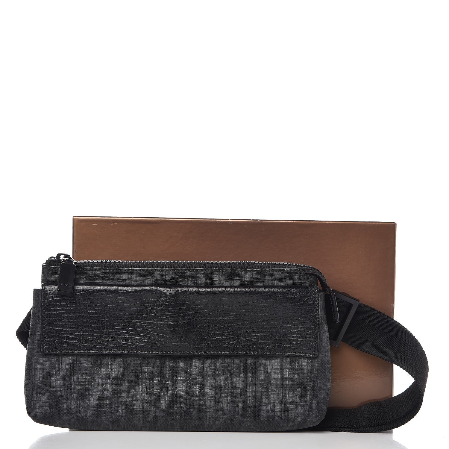 Gucci GG Plus Monogram Waist Belt Bag Black 9 of 9