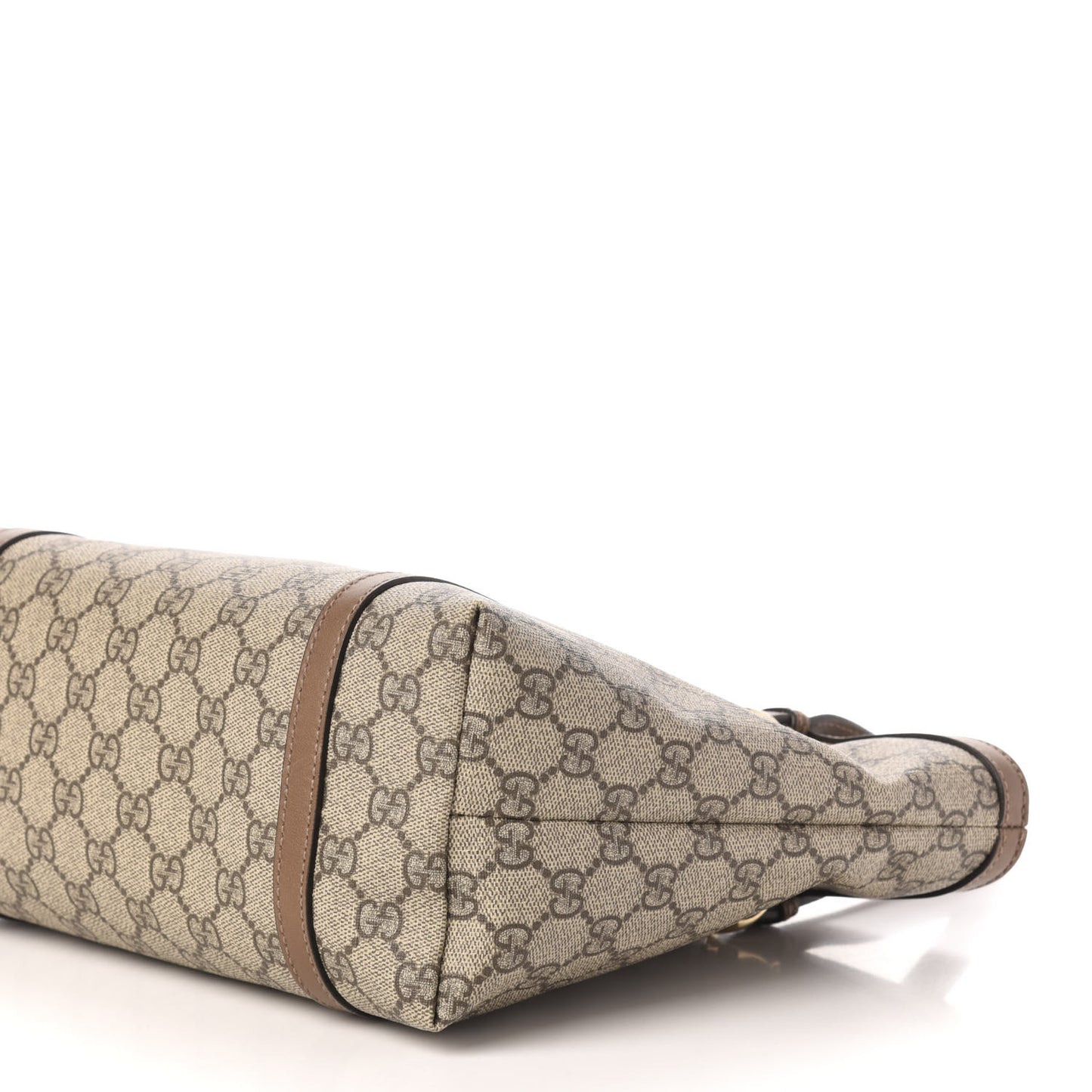 GG Supreme Monogram Margaux Calfskin Small Nice Tote Beige Ebony Acero