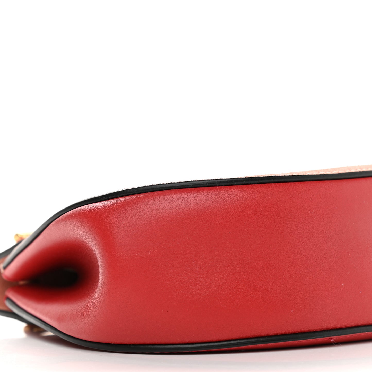 Lambskin Suede Calfskin Mini Drew Shoulder Bag Poppy