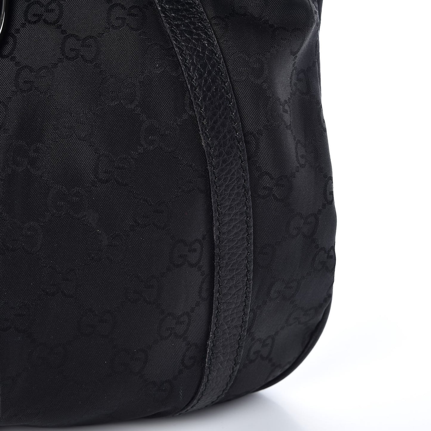 Nylon Monogram Small D Silver Ring Messenger Black