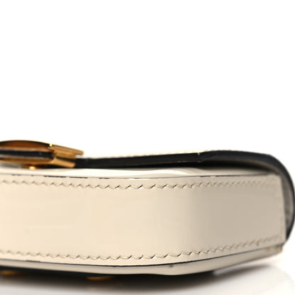 Fendi Vitello Vernice Mou Nano Baguette Belt Charm Latte 10 of 10