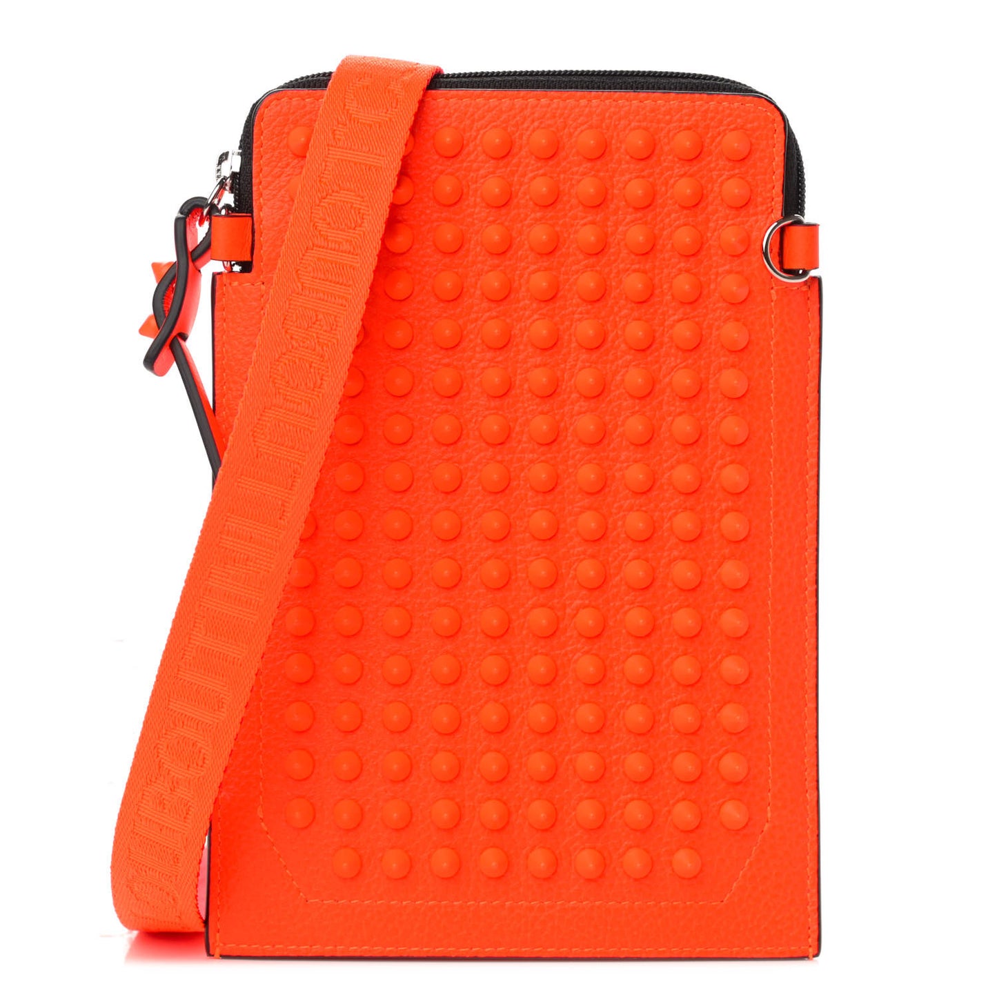 Empire Calfskin Spikes Loubilab Clutch Sunrise