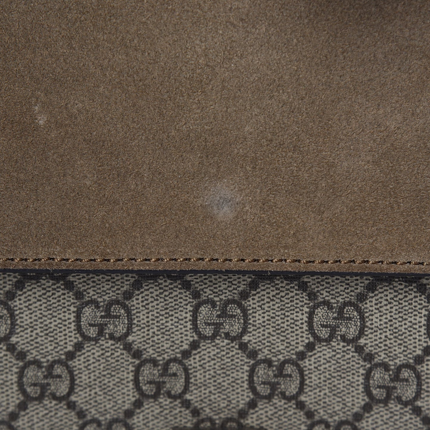GG Supreme Monogram Small Dionysus Shoulder Bag Taupe