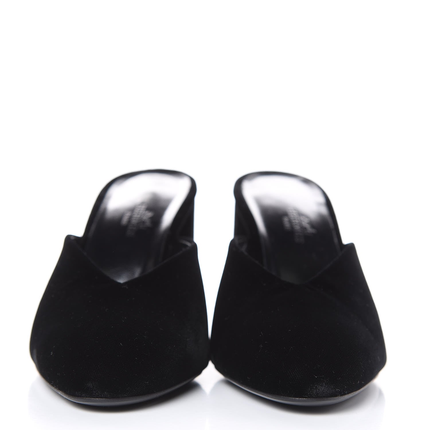 Hermes Velvet Victoria Mule 37 Black 2 of 8