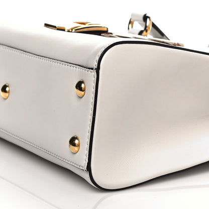 Gucci Calfskin Medium Sylvie Top Handle Tote White 10 of 14
