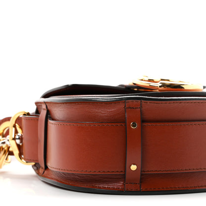 Chloe Calfskin Suede Small Tess Bag Sepia Brown 9 of 10