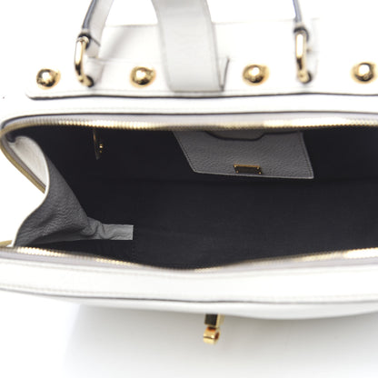 Dolce & Gabbana Drummed Calfskin Rosaria Shoulder Bag White 5 of 14