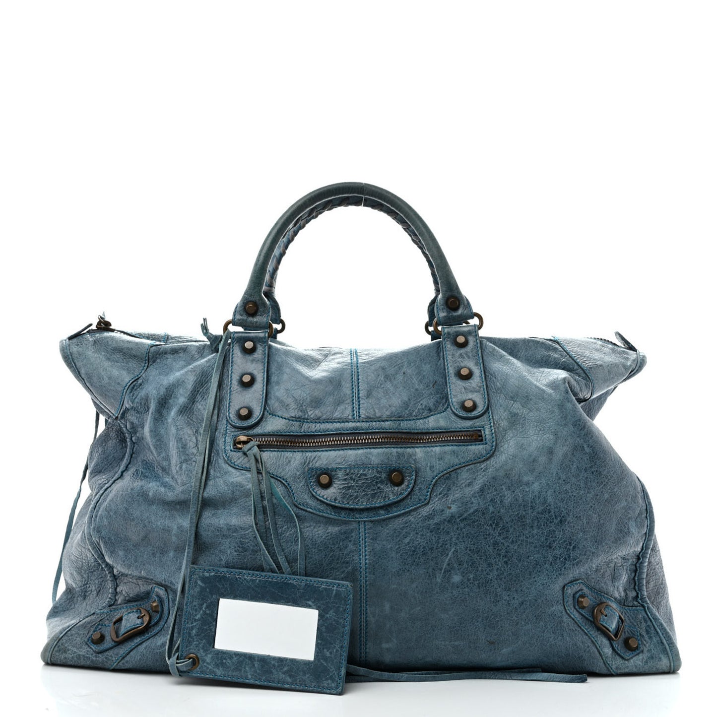 Agneau Classic Hardware Weekender Turquoise