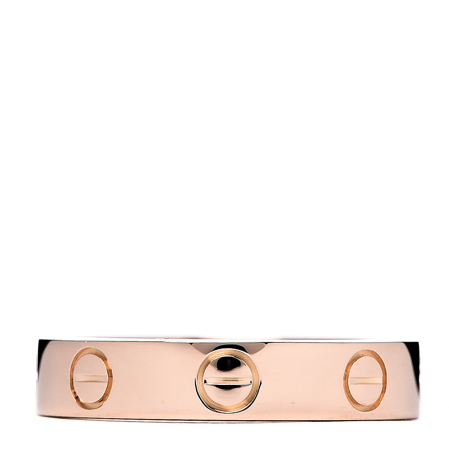 Cartier 18K Pink Gold Diamond 4mm LOVE Wedding Band Ring 49 4.75 3 of 5
