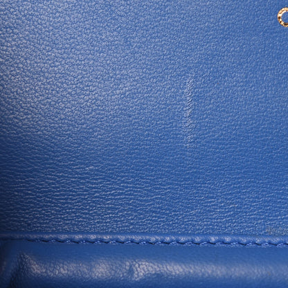 Chanel Lambskin Quilted Wallet On Chain WOC Blue 6 of 15