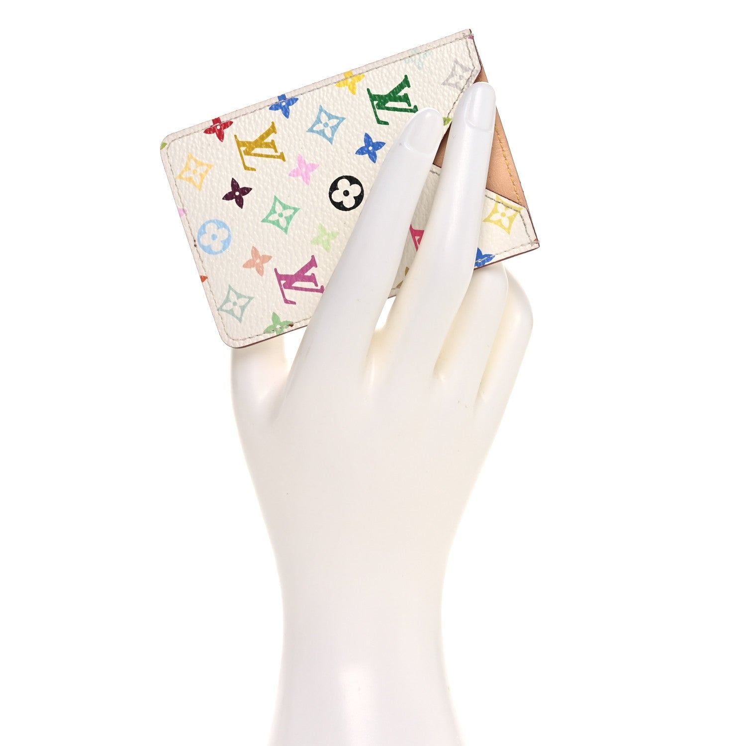 Louis Vuitton Monogram Multicolor Card Holder White 2 of 6