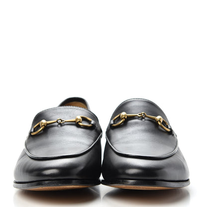 Gucci Calfskin Womens Jordaan Loafers 37.5 Black 2 of 11