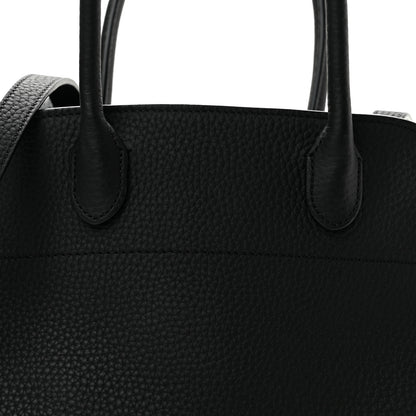 The Row Grained Calfskin Soft Margaux 10 Bag Black 7 of 10