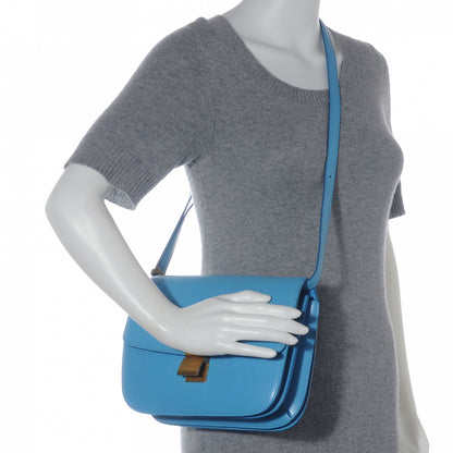 Celine Smooth Calfskin Medium Classic Box Flap Bag Light Blue 2 of 8