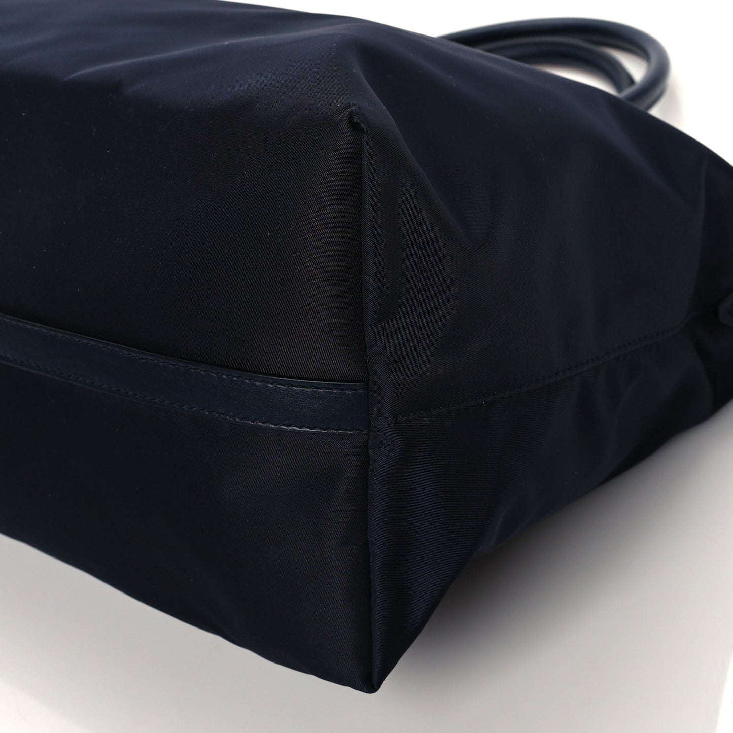 Nylon Tessuto Soft Calf Tote Blue