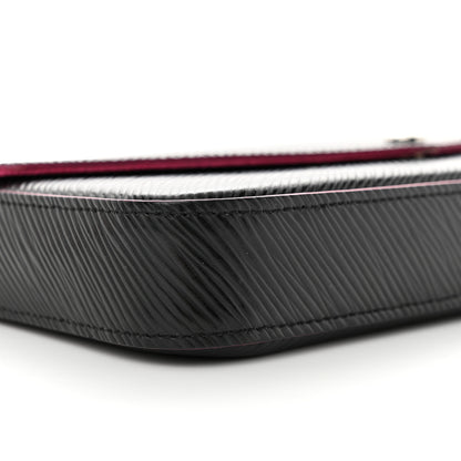 Louis Vuitton Epi Pochette Felicie Black Hot Pink 9 of 10