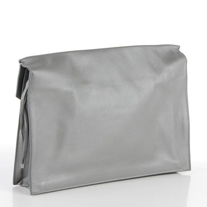 Balenciaga Veau Papier Sight Clutch Gris Metal 3 of 11