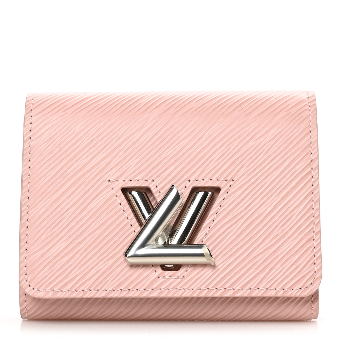 Epi Twist Compact Wallet Rose Ballerine