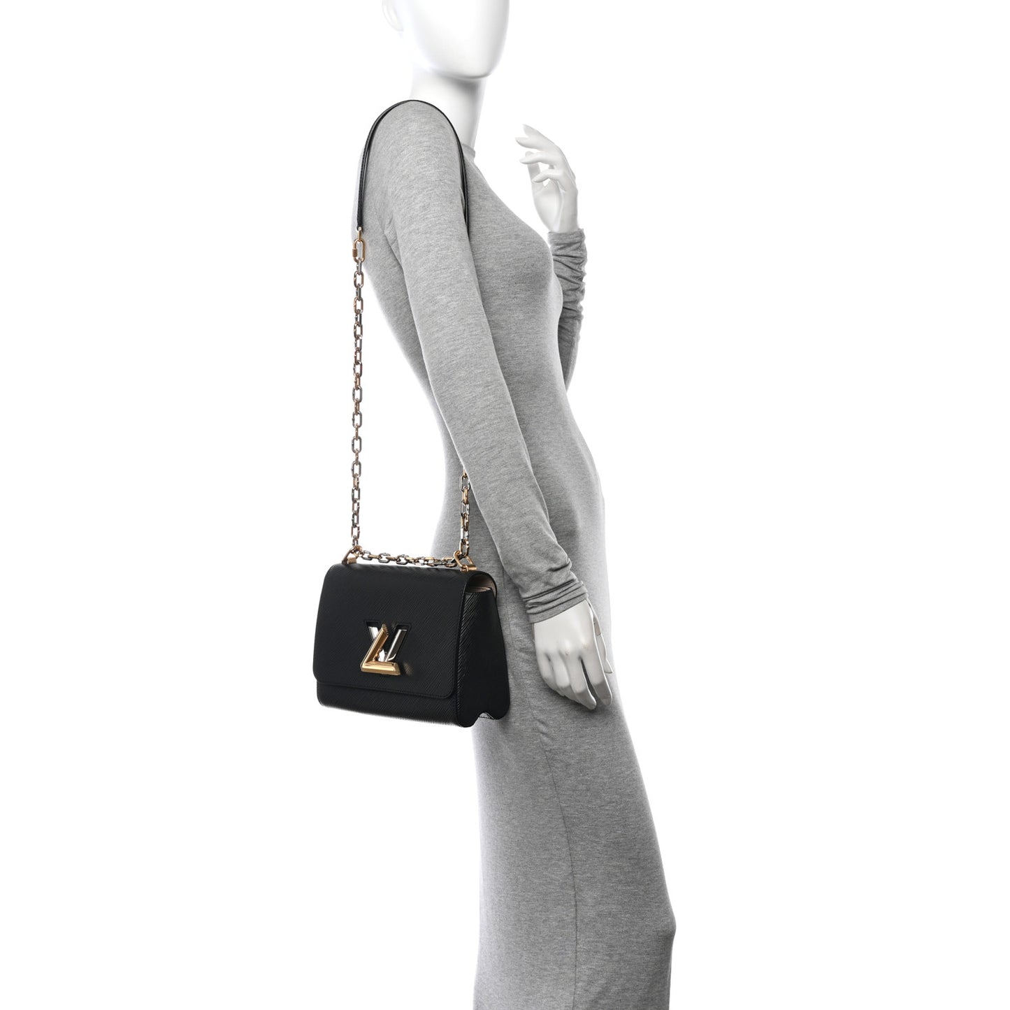 Epi Twist Shoulder Bag MM Black