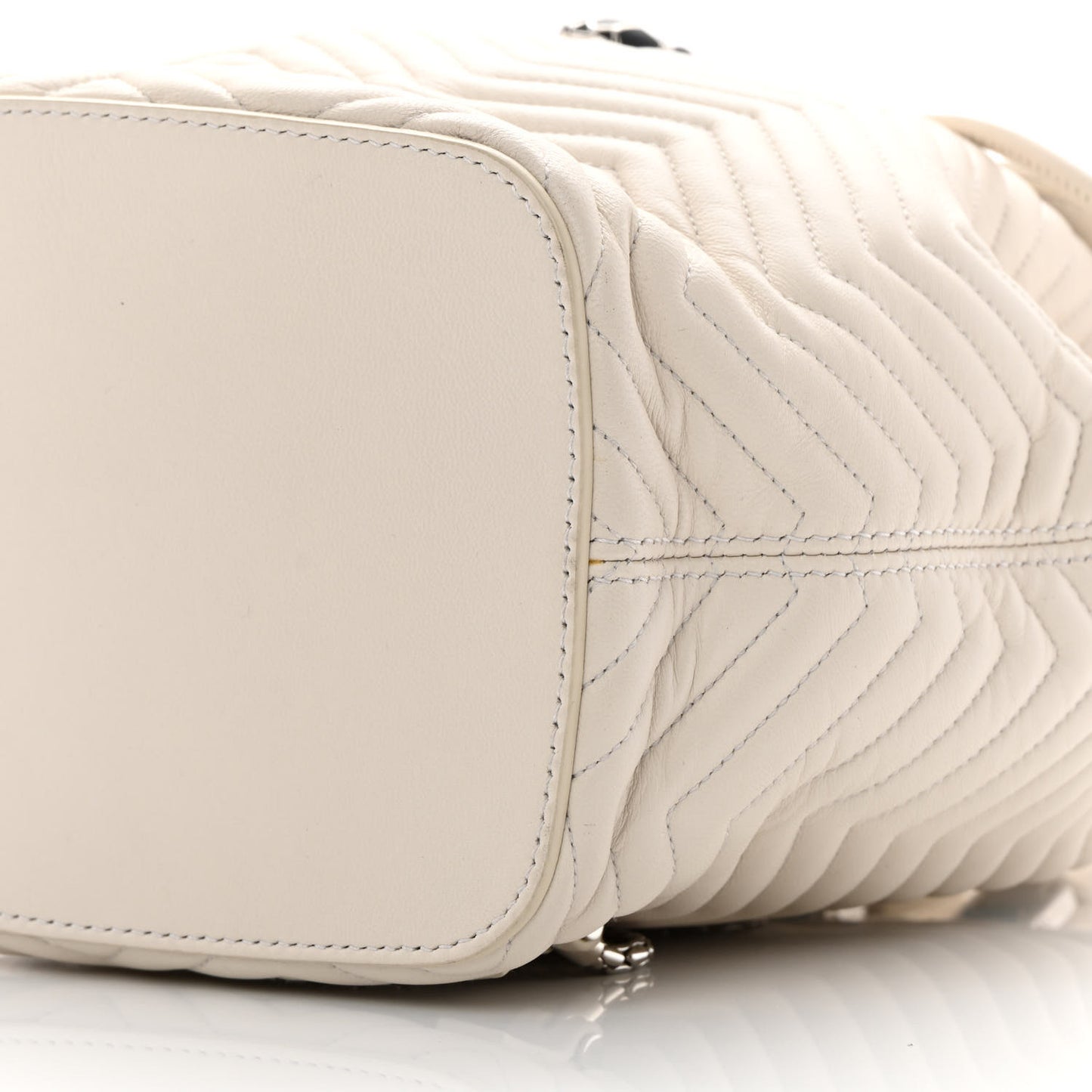 Calfskin Quilted Serpenti Forever Backpack White