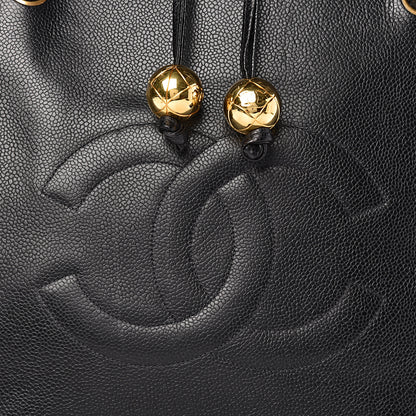 Chanel Caviar Large CC Shoulder Bag Black 9 of 17