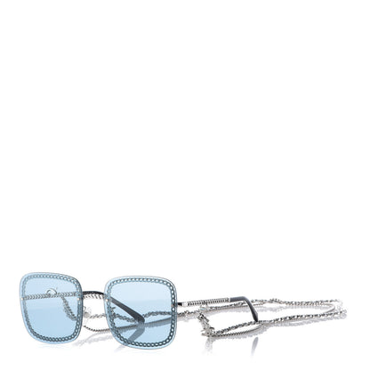 Chanel Chain Square Sunglasses 4244 Blue 1 of 8