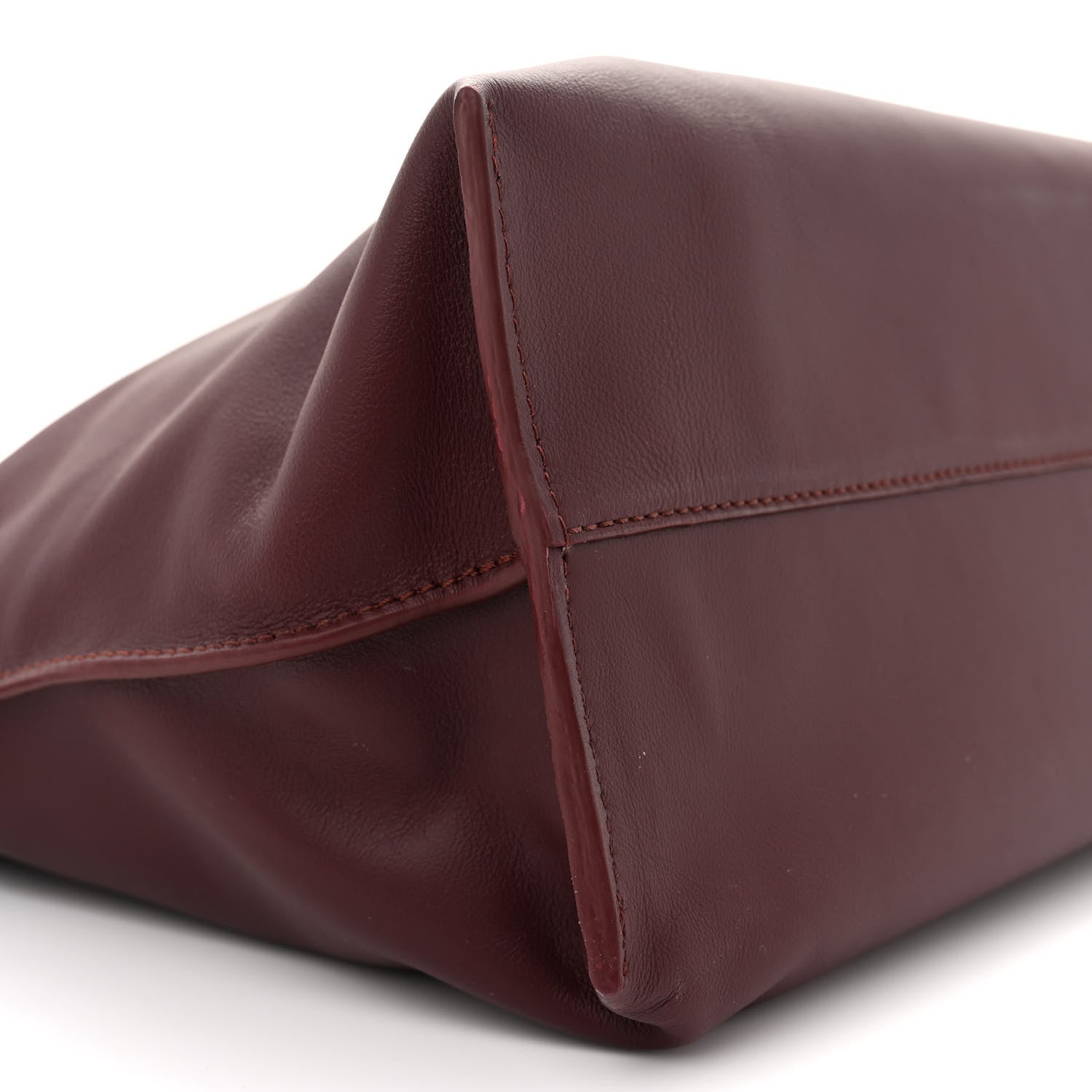Loewe Calfskin Large Flamenco Knot Bag Dark Burgundy 8 of 10