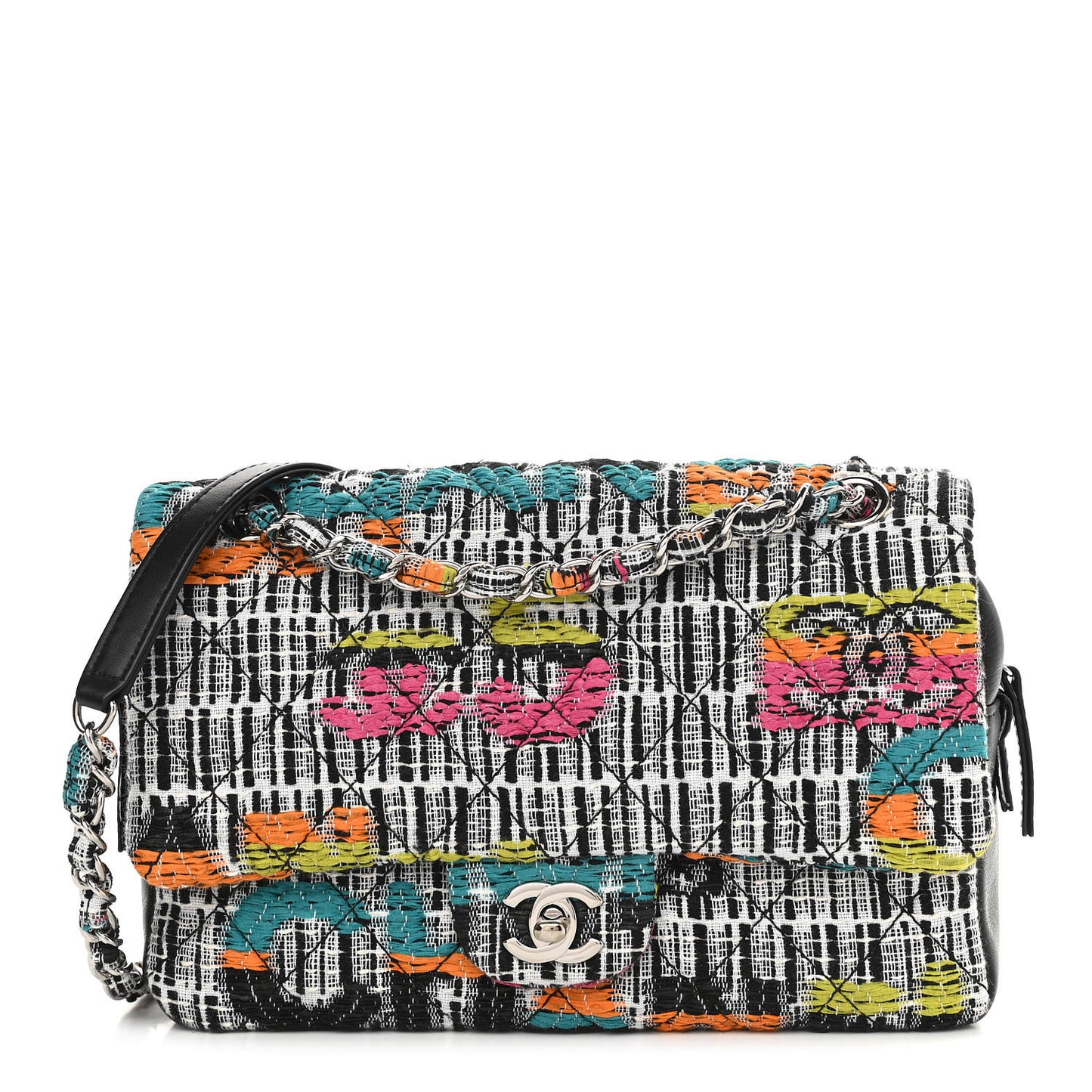 Fantasy Tweed Quilted Easy Flap Multicolor