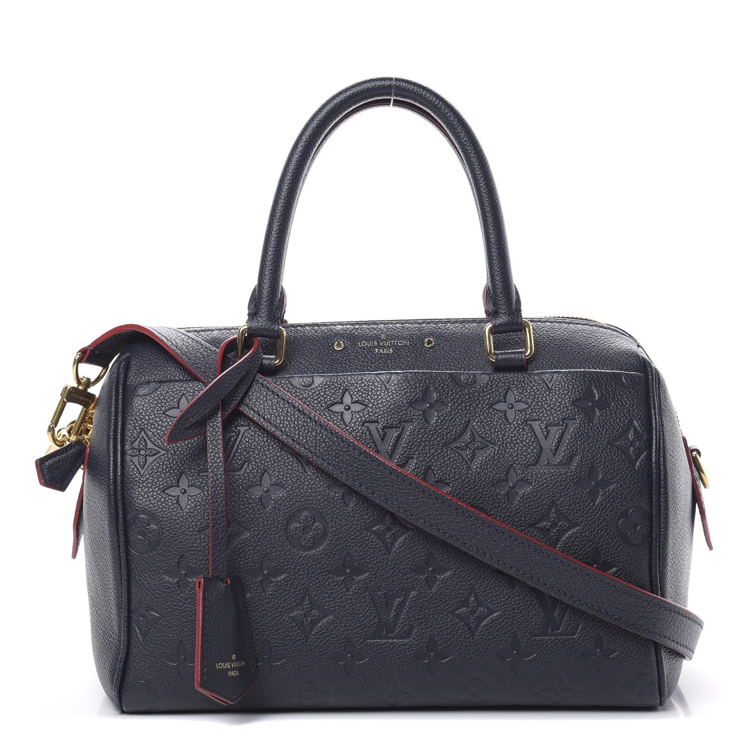 Louis Vuitton Empreinte Speedy Bandouliere 25 NM Marine Rouge 1 of 10