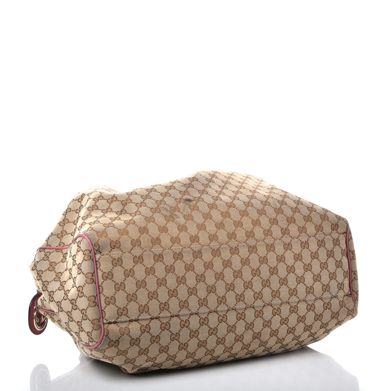 Gucci Monogram Large Sukey Tote Beige Peonia Flower 4 of 12