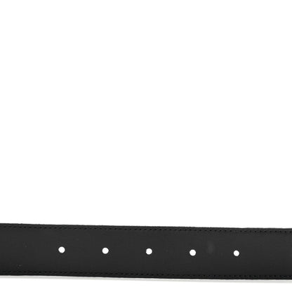 Gucci Calfskin Baguette Crystal Double G 30mm Belt 80 32 Black 4 of 6