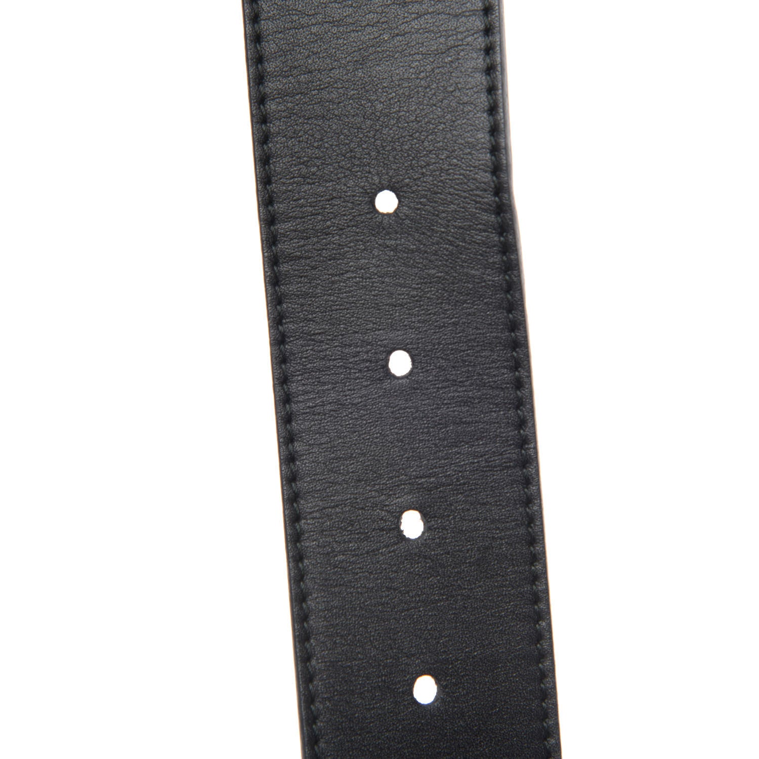 Gucci Moon Calfskin Pearl Double G 40mm Belt 95 38 Black Cream 5 of 6