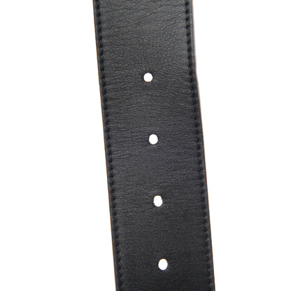Gucci Moon Calfskin Pearl Double G 40mm Belt 95 38 Black Cream 5 of 6