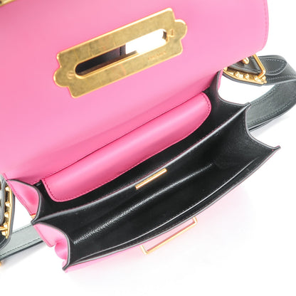 Prada City Calf Saffiano Cahier Bag Fuxia Black 5 of 7