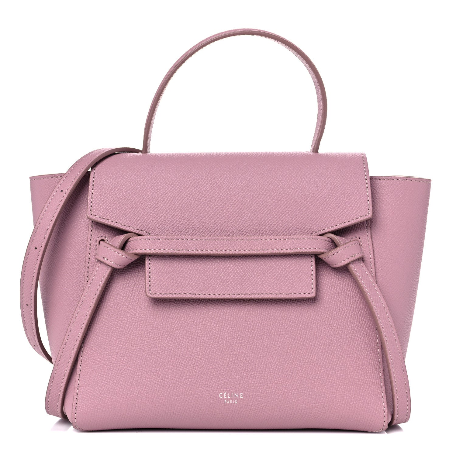 Celine Grained Calfskin Nano Belt Bag Antique Rose 1 of 11