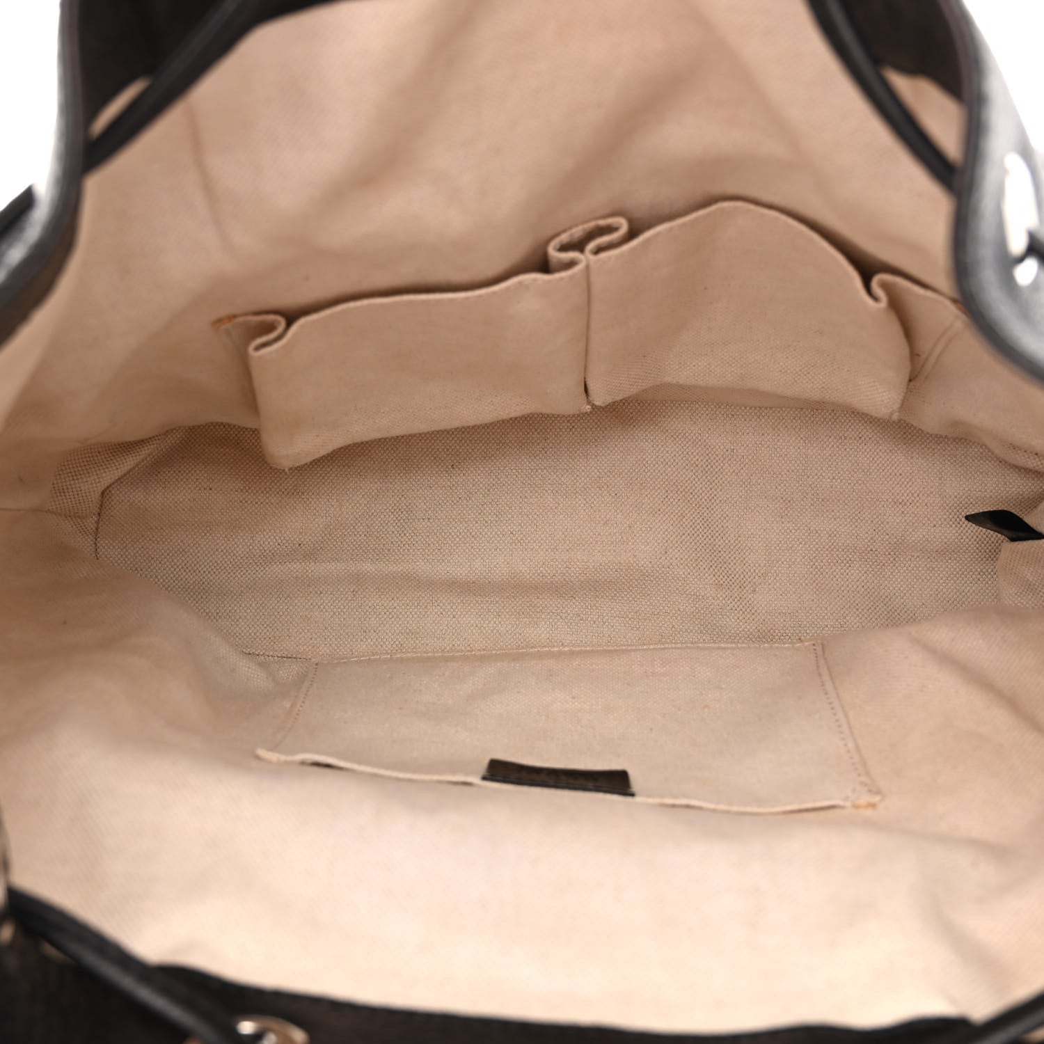 Gucci Cellarius Calfskin Medium Bamboo Backpack Black 5 of 12