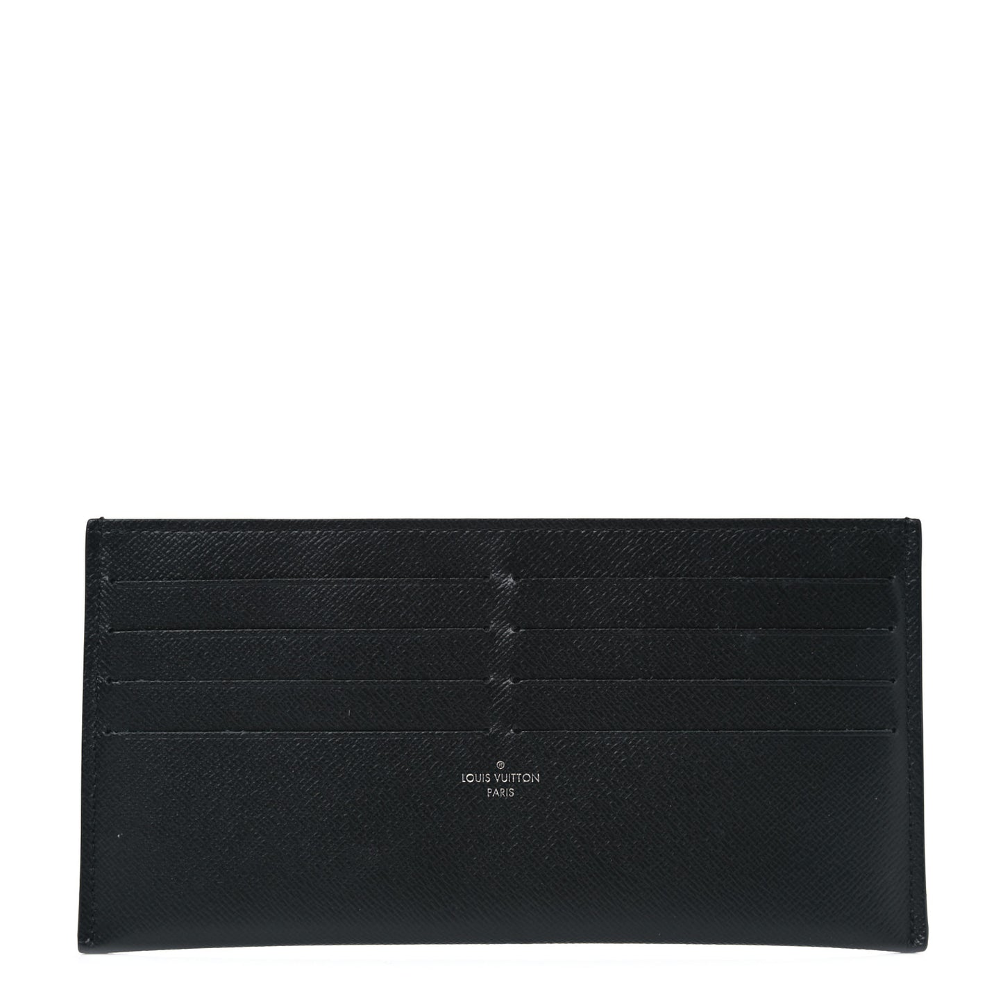 Calfskin Felicie Chain Wallet Card Holder Insert Black
