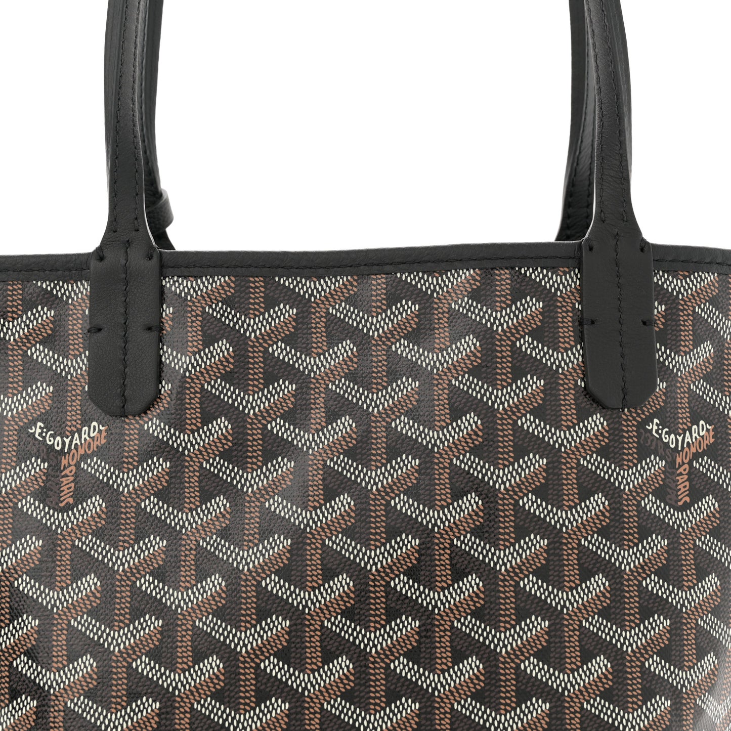 Goyardine Reversible Mini Anjou Black