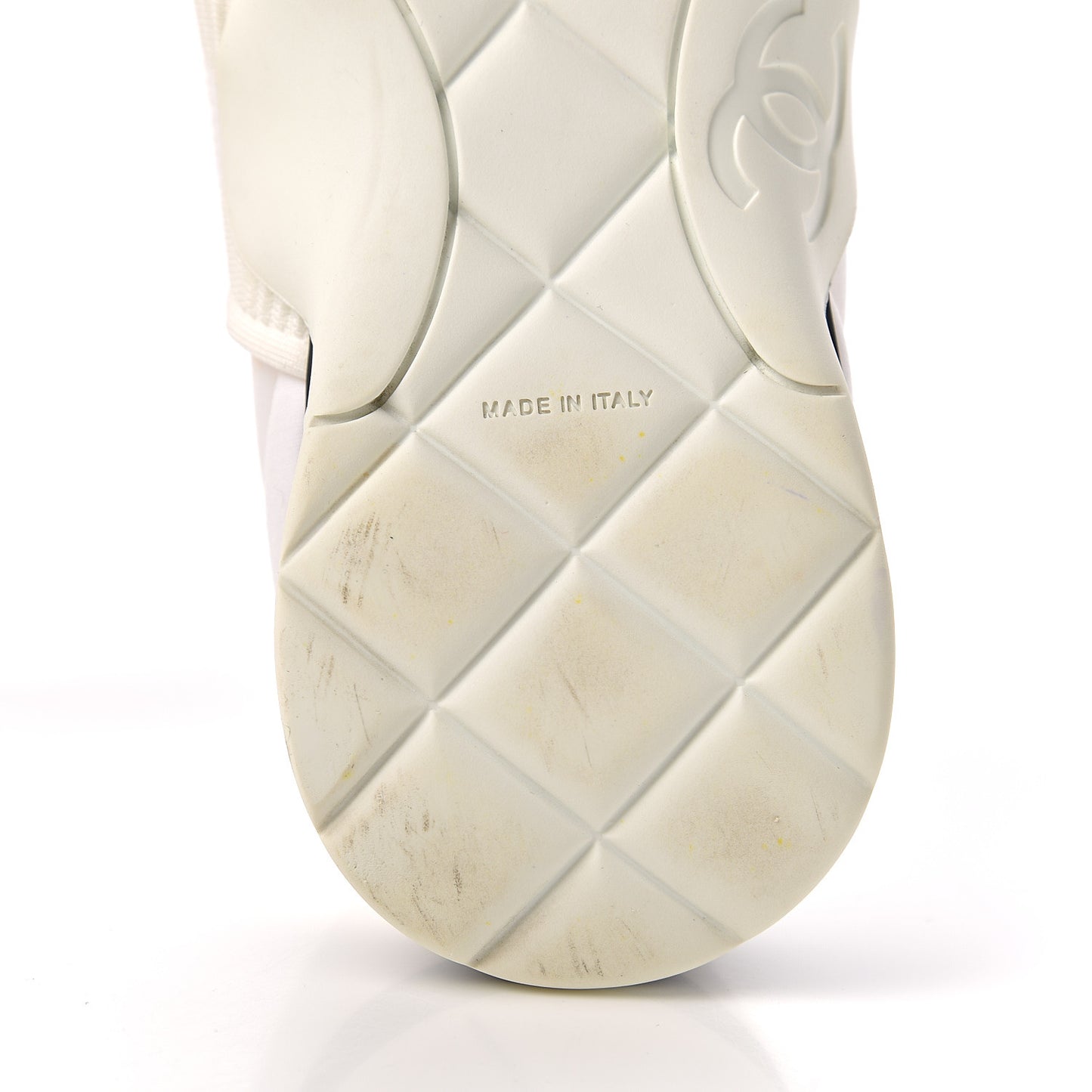 Stretch Fabric CC Sneakers 39 White