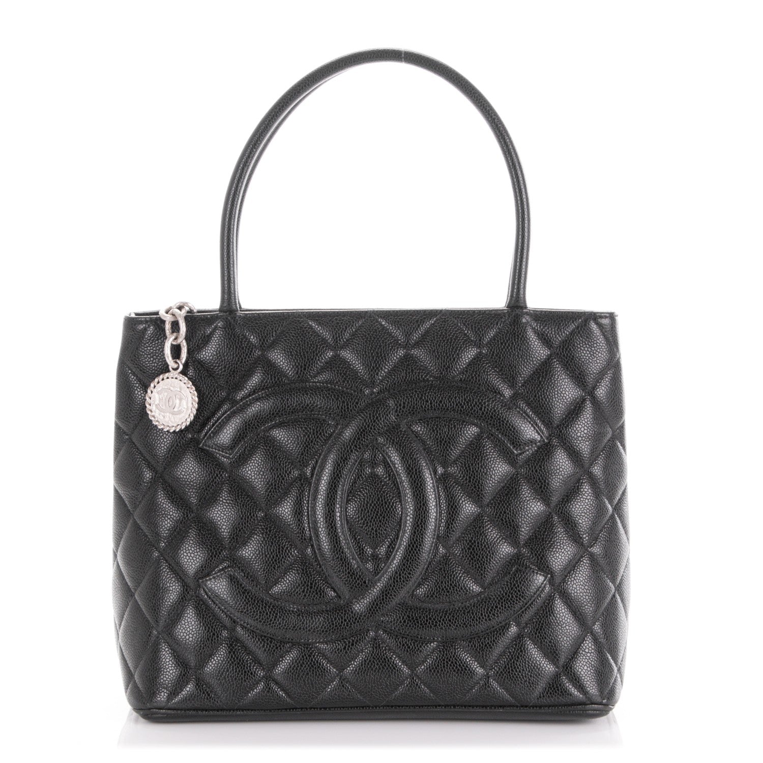 Chanel Caviar Quilted Medallion Tote Black 1 of 7