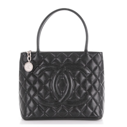 Chanel Caviar Quilted Medallion Tote Black 1 of 7