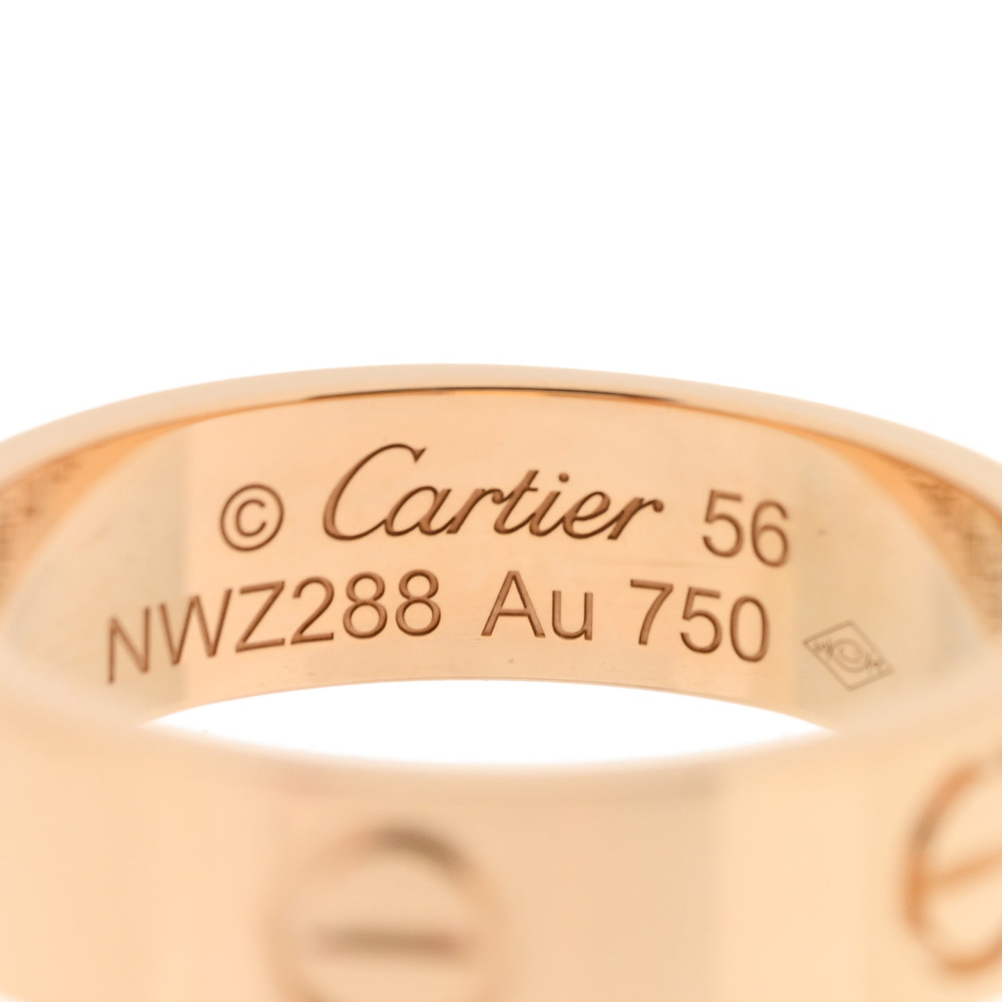 18K Yellow Gold 5.5mm LOVE Ring 56 7.5