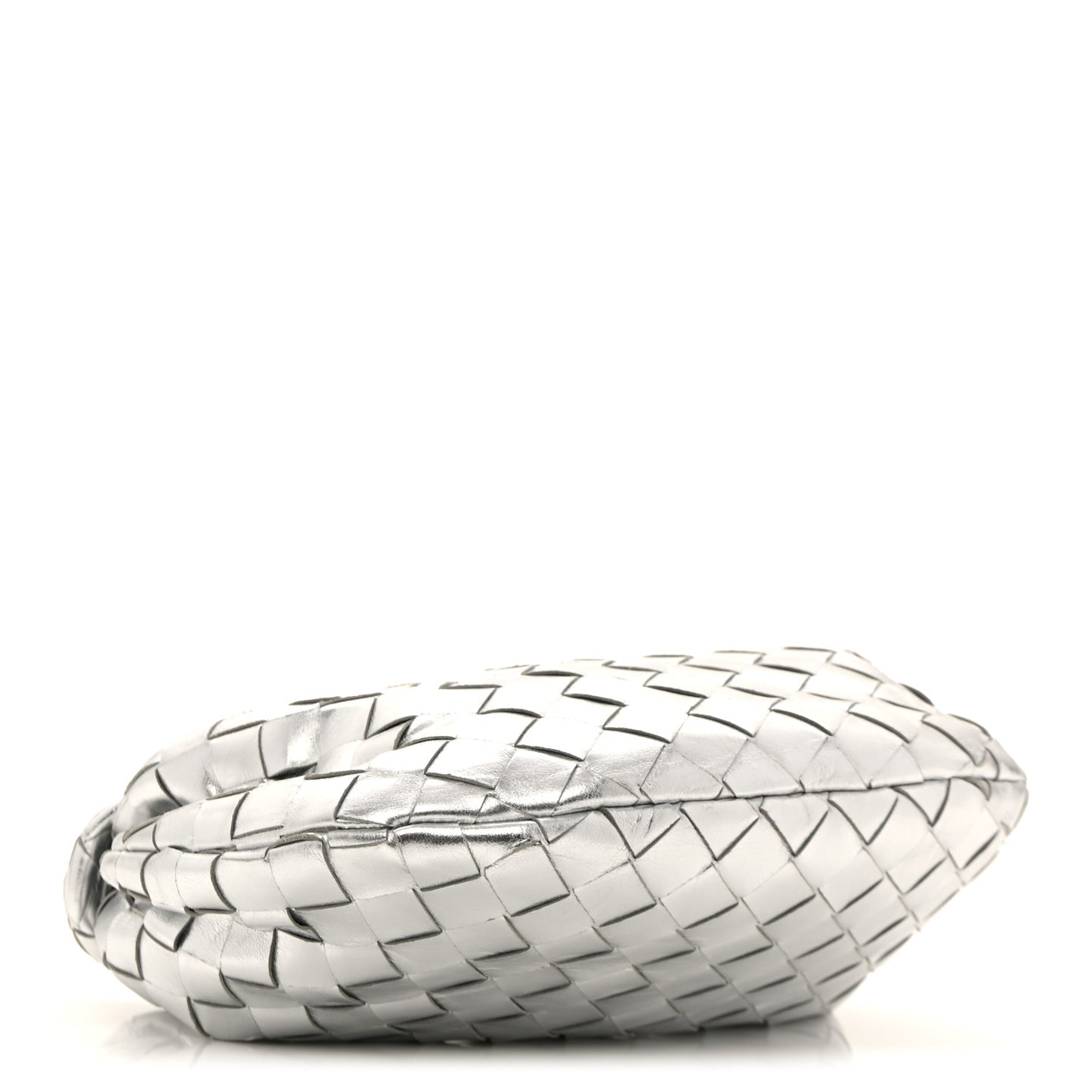 Metallic Nappa Intrecciato Mini Jodie Silver