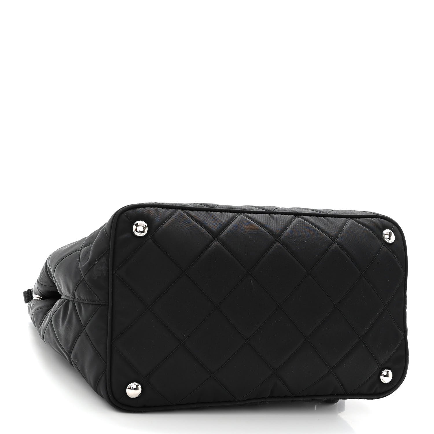 Prada Nylon Tessuto Impuntu Quilted Tote Black 3 of 10