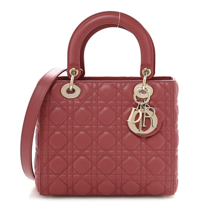Christian Dior Lambskin Cannage Medium Lady Dior Pink Honey 1 of 13