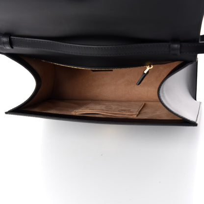 Gucci Calfskin Medium Sylvie Top Handle Bag Black 7 of 9