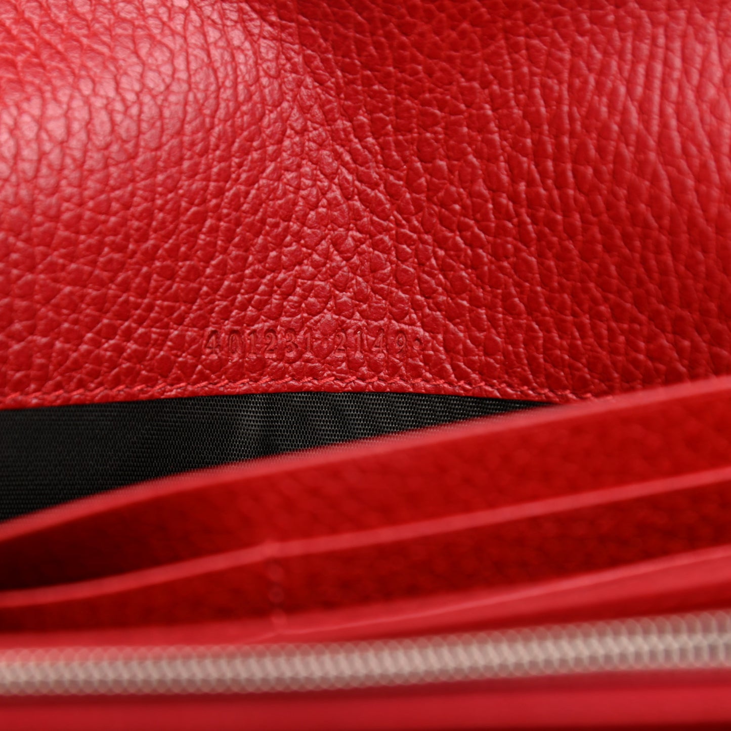 Calfskin Mini Dionysus Chain Wallet Hibiscus Red