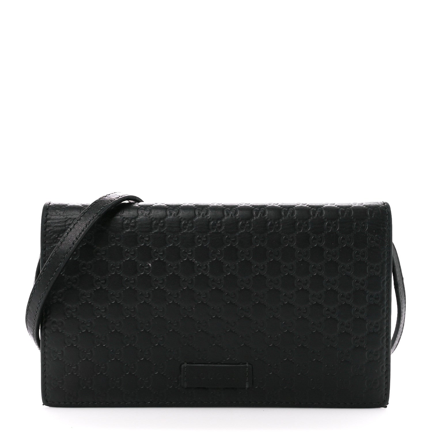 Gucci Microguccissima Crossbody Wallet Black 1 of 11
