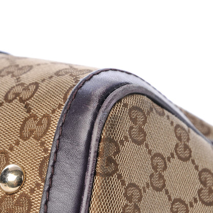 Gucci Monogram Vintage Web Medium Boston Dark Purple 15 of 19